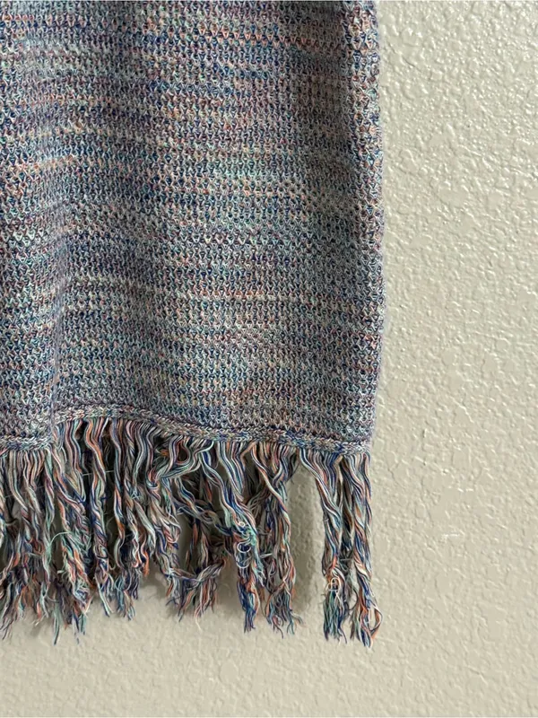 Future Collective Alani Noelle Multicolor Knit Fringe Hem Boho Dress Size Small - Image 11