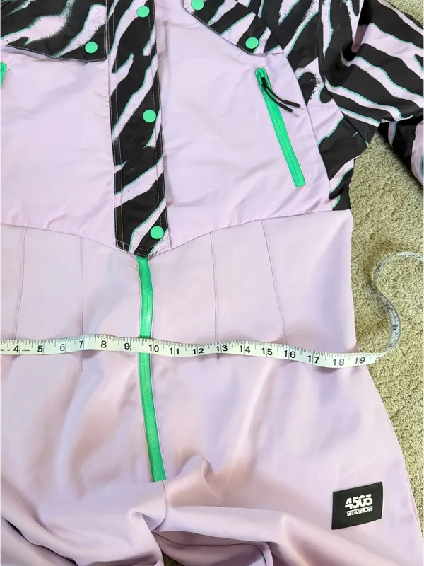 ASOS 4505 Women’s Printed Ski Suit Snowsuit One-Piece in Printer Lilac 12 - Image 14