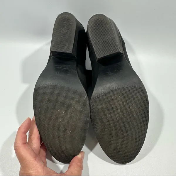 Steve Madden Adelphie Black Distressed Nubuck Leather Booties 8.5 M Boho Grunge - Image 12
