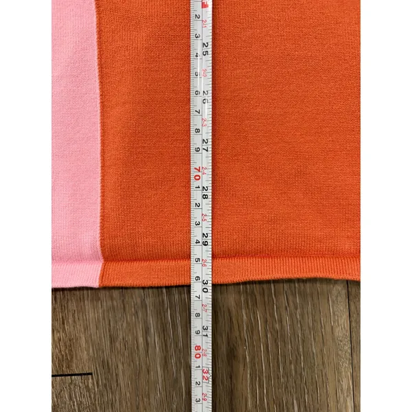 Princess Polly Womens S/M Colorblock Knit Bodycon Mini Dress Pink Orange Y2K - Image 6