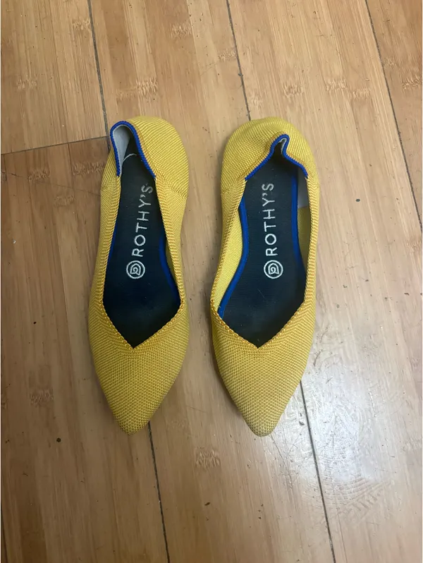 Rothy’s The Point Flats in Marigold Yellow - Image 2