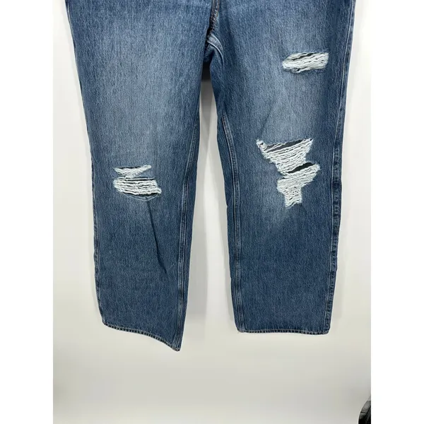 Hollister‎ Low Rise Baggy Jeans Women 6R Distressed Cotton Loose Fit - Image 3