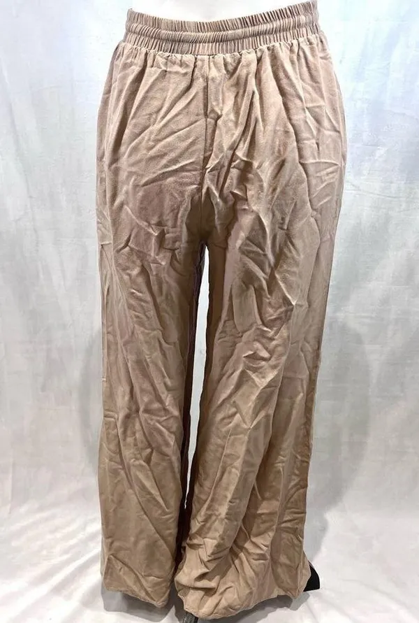 Annabelle tan wide leg palazzo pants size medium - Image 3