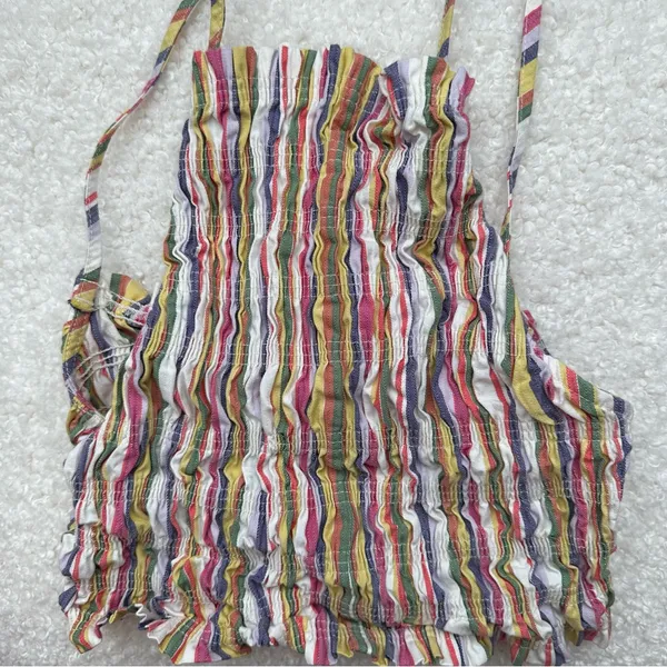 Zara Smocked Cropped Tank - Image 7