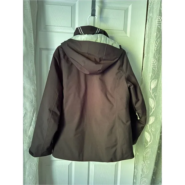 Sunice Women's Size US 14 Mirage Black 3M insulated Ski Jacket full zip w hoodie - Image 3