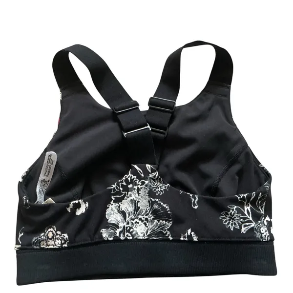 Free people movement freestyle sport bra printed -small black floral print - Image 5