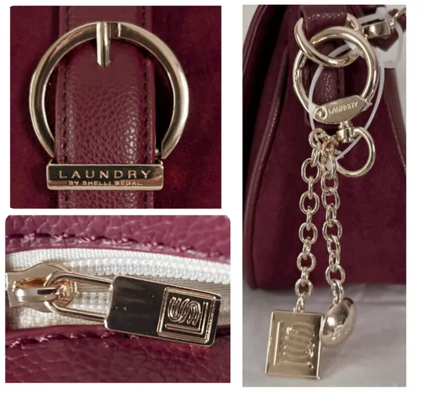 Laundry by Shelli Segal burgundy saddle bag - Image 12