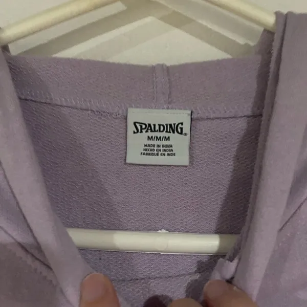 Spalding Women's Lavender Hoodie Top medium - Image 4