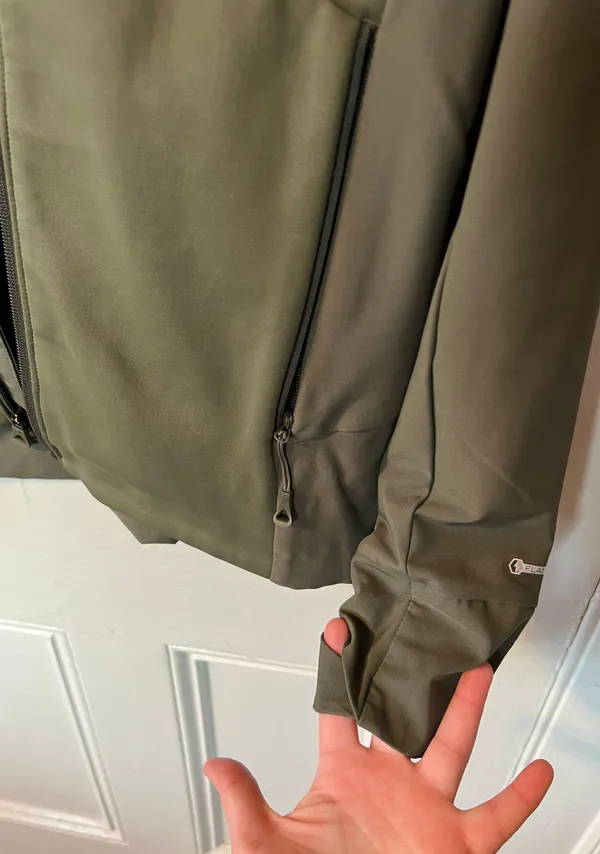 The North Face Green Windbreaker Hooded Zip Up - Image 2