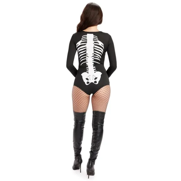 Tipsy Elves Sexy Skeleton Bodysuit Costume - Size M - Black - NWT‎ - Image 4