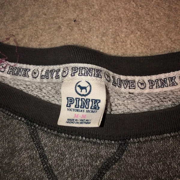 PINK grey crewneck sweatshirt - Image 2