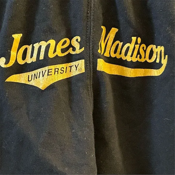 Jansport James Madison University‎ Black Cutoff Sweatpants Womens L - Image 3