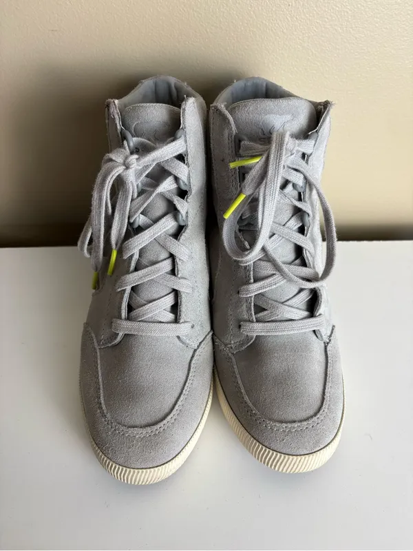 Sorel Women's Out N About Wedge II Boots Grey Suede Size 7.5 - Image 3