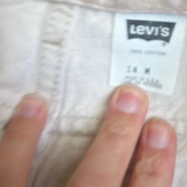 Vtg 1993 Levi’s Women’s Oat Colored High Waist Straight Leg Denim Fall‎ Sz 14 ◼️ - Image 6