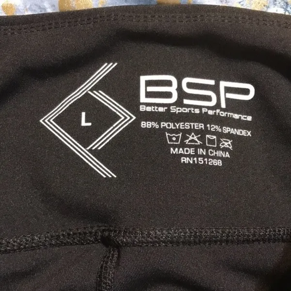 BSP‎ Ladies black athletic workout leggings size large - Image 11