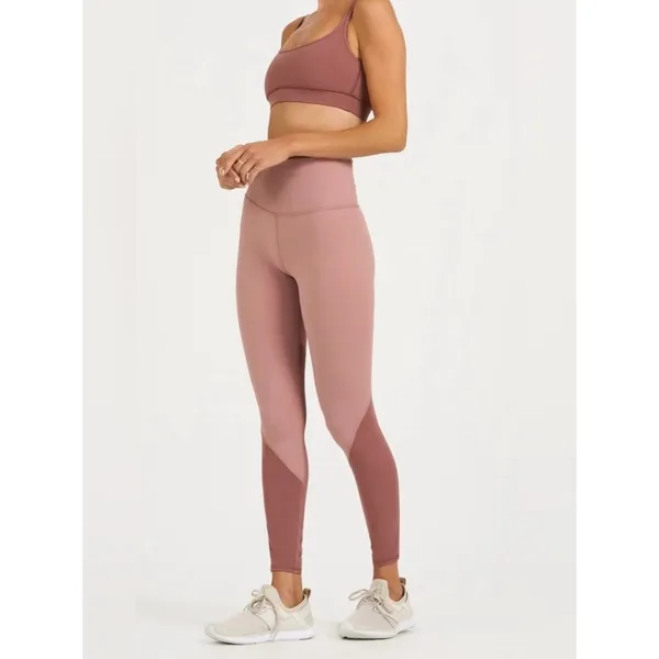 Vuori Color Block Studio Leggings Dusty Rose High-Rise Leggings Size XS - Image 10