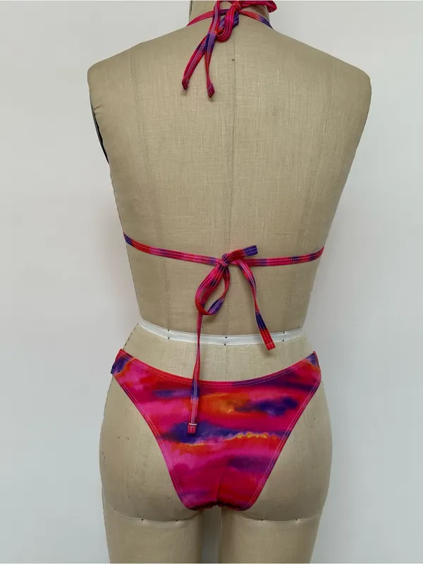 Draped Ruched Pink Multi - Image 4