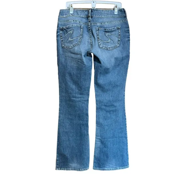 Silver Jeans Womens W 31 L 32 Blue Suki Surplus Denim Bottoms Ladies - Image 5