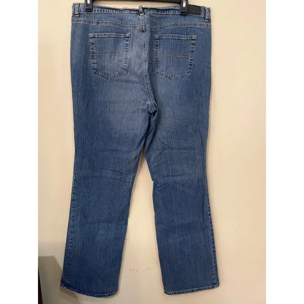 New York & Co Bootcut Denim Jeans Women’s 18 Tall Blue Rinsed Vintage - Image 2