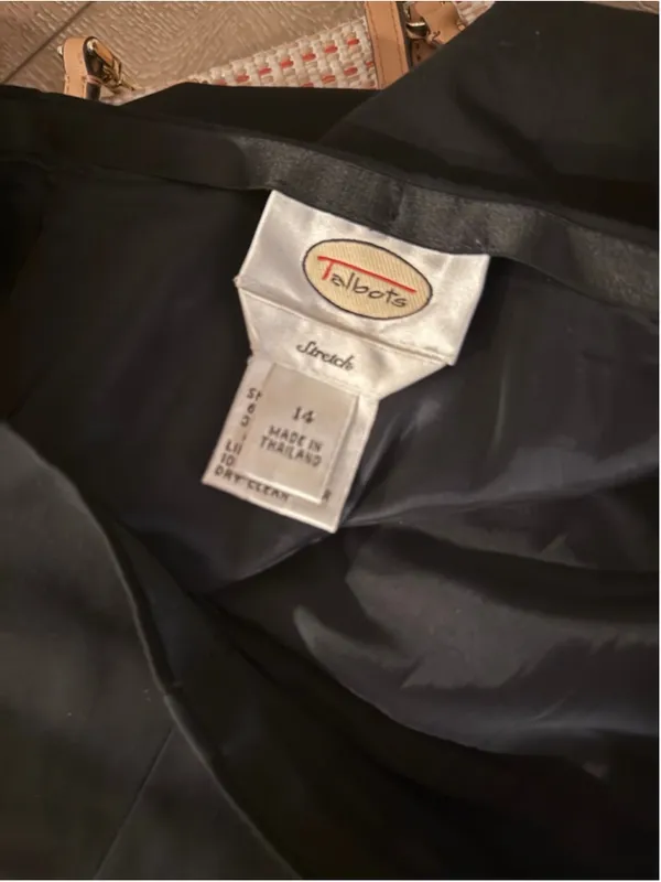 Women's Talbots Black Wide Leg Pants Size 14 - Image 3