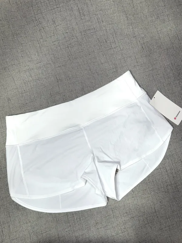 Lululemon Speed Up High Rise White Shorts Size 14 NWT - Image 5