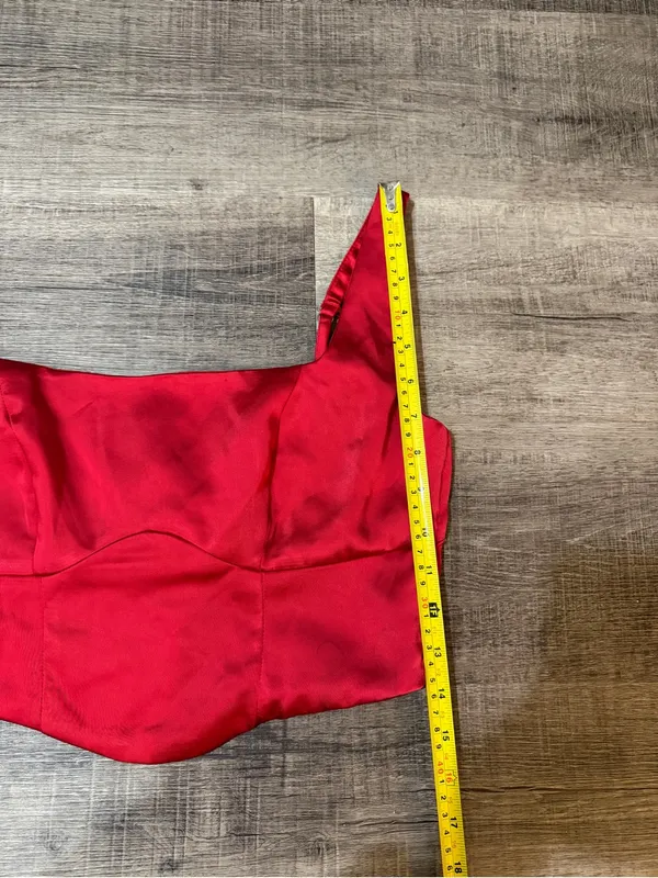 GB by GIANNI BINI Satin Bustier Tank - Image 5