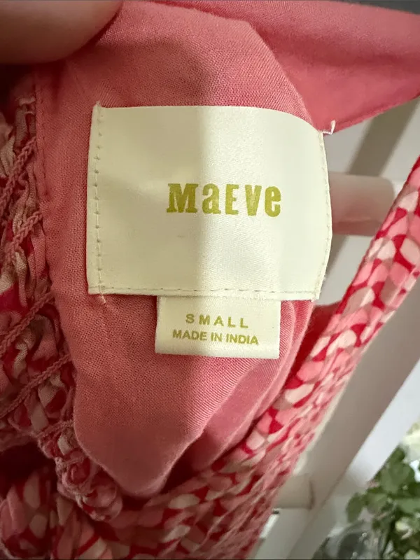 Maeve Coral Tie-Front V-Neck Camisole - Image 4