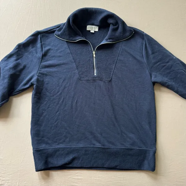 Loft terry quarter-zip pullover sweatshirt - Image 3