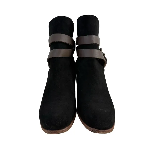 See by Chloe Janis Black Suede Ankle Boots Sz 37 EU 7 US - Image 3