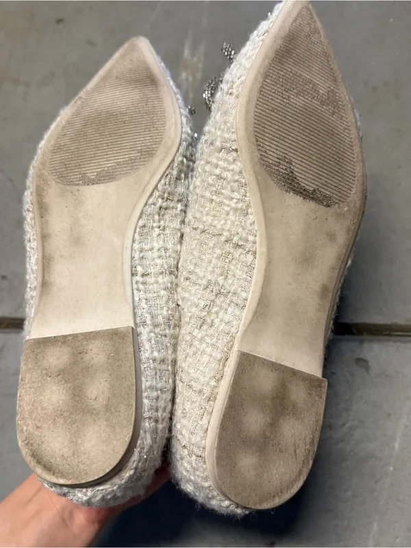 Steve Madden Elina Crystal Bow Pointed Toe Ballet Flat Size 8 - Image 4