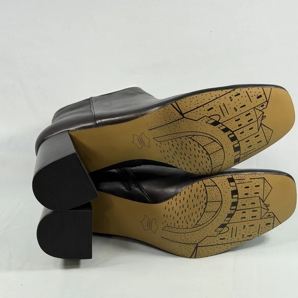 Bella Vita Size-12M Womens Wilma Square Toe Ankle Boot‎ - Black Leather - Image 5