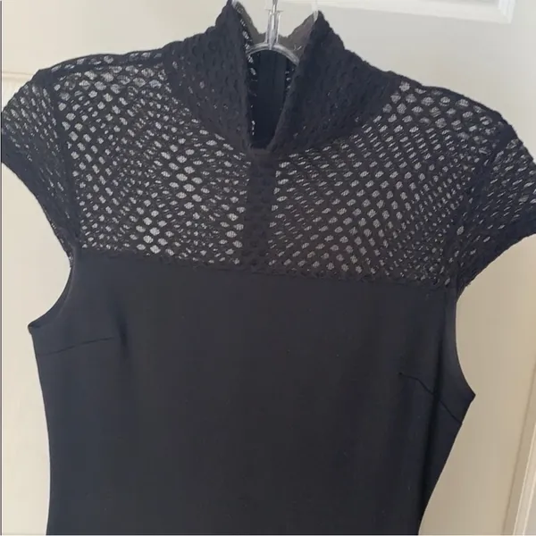 Lulus Detail Therapy Black Bodycon Midi Dress size small - Image 8