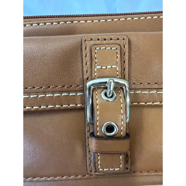 Coach Vintage Soho Leather Buckle Slim Envelope WalleWristlet Hand Bag EUC - Image 6
