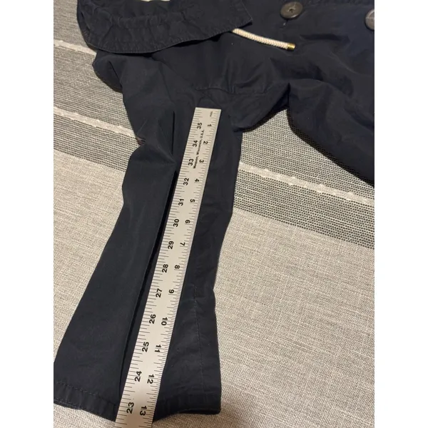 J Crew Navy Blue Cotton Waxed Look Utility Jacket Womens Size 6 - Image 6