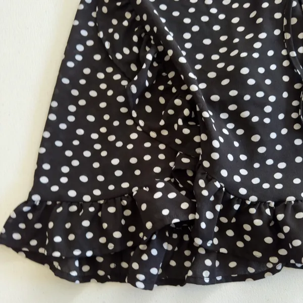 Princess Polly Her Jewel Mini Wrap Dress Polka Dot Adjustable Spaghetti Straps 4 - Image 8