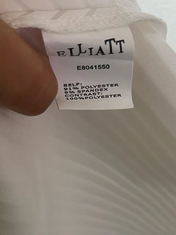 ELLIATT ivory white Sunset Ponte Fit & Flare Mini Dress L - Image 9