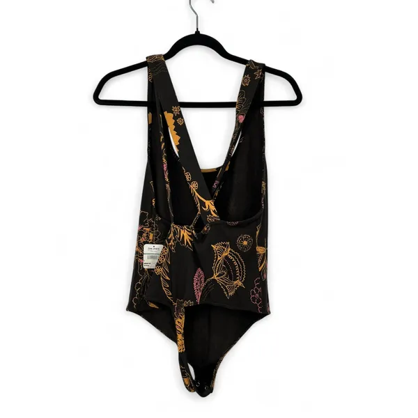 NWT Free People | L | Something Bodysuit Dark Floral Tank Sleeveless Top - Image 8