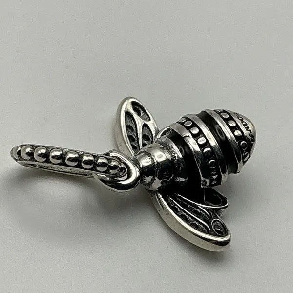 Pandora 398840C01 Sparkling Queen Bee Pendant Sterling Silver CZ Retired - Image 7