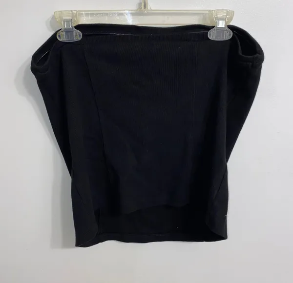 Anthropologie NWT $38 Black Classic Pullover Strapless Cotton Tube Top XL - Image 8