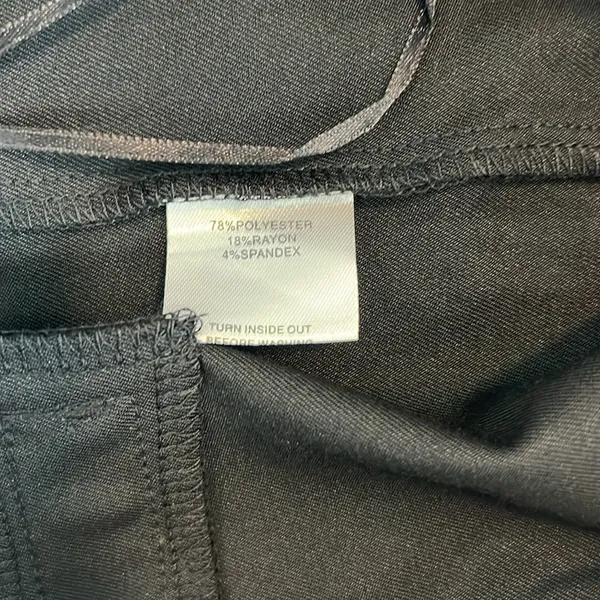 NWT Celebrate Beauty Pants Black Size Medium - Image 12