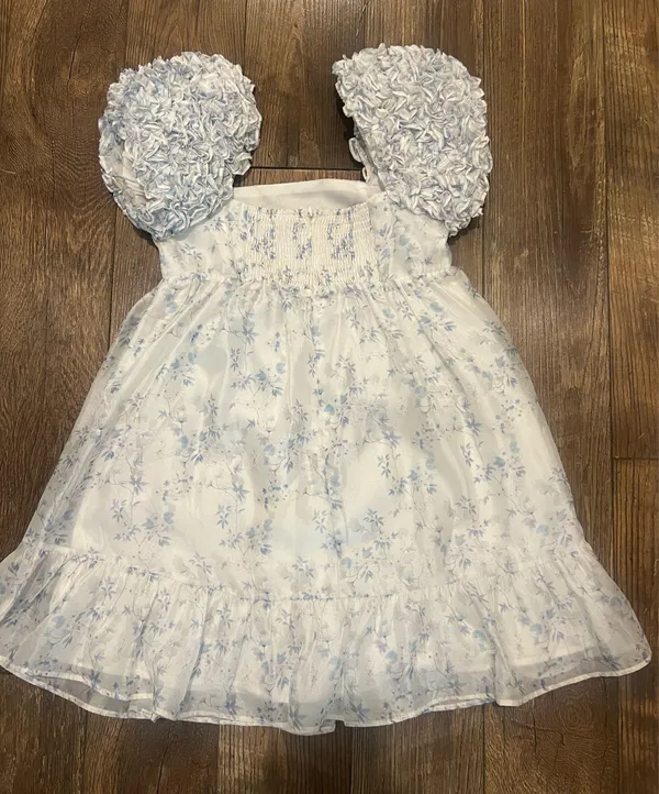 Boutique Babydoll Dress Blue - Image 3