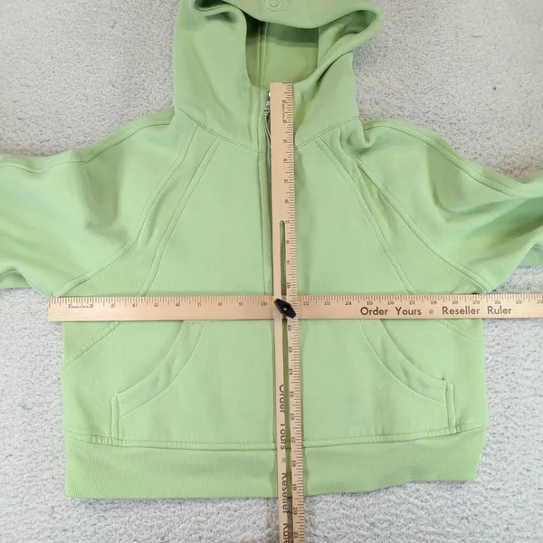 Lululemon Scuba Oversized Half-Zip Hoodie Dewy Green W3DM4S XS/S - Image 5