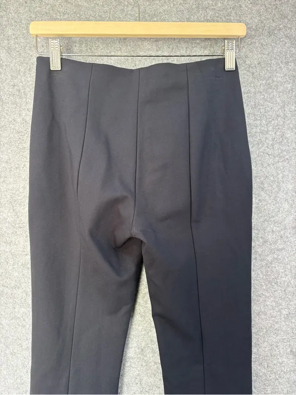 Quince Ultra-stretch Ponte Pintuck Ankle Pants Black size small 27” inseam - Image 7