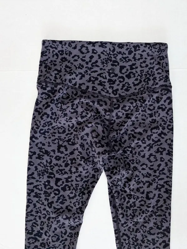 Athleta Leopard Elation Ultra High Rise Tight - Gray Black - Size Small - Image 4