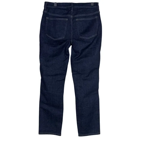 J. Crew 9" Vintage Slim Straight Ankle Cropped Stretch Jean 28 Indigo Dark Blue - Image 14