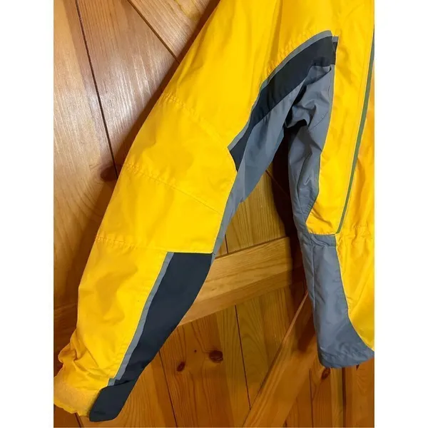 Columbia Fire Ridge Yellow Removable Hood Midweight Vintage Ski Jacket medium (4 - Image 2