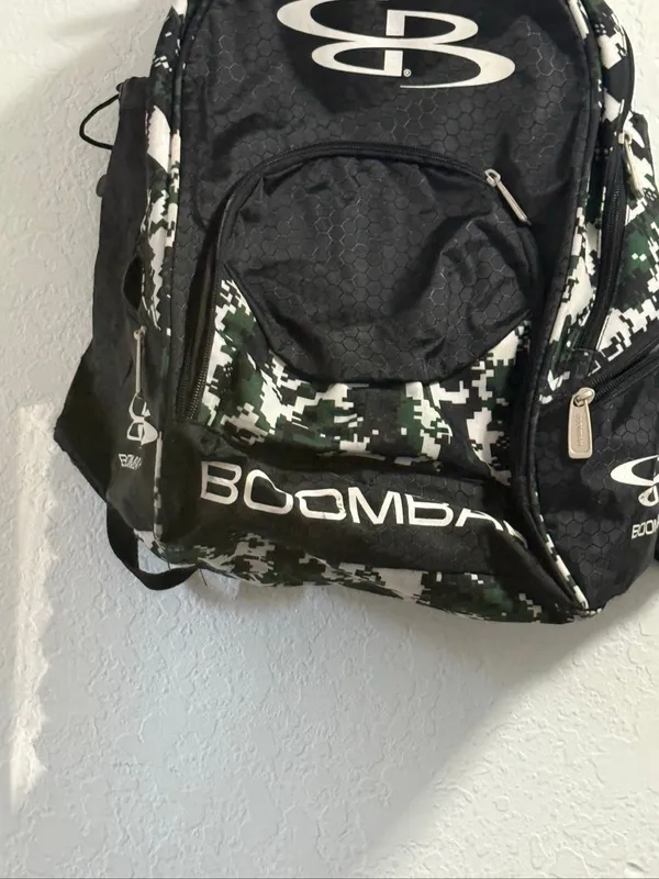 Boombah Equipment Backpack Baseball Softball Bat Compartment Camo Bag - Image 2