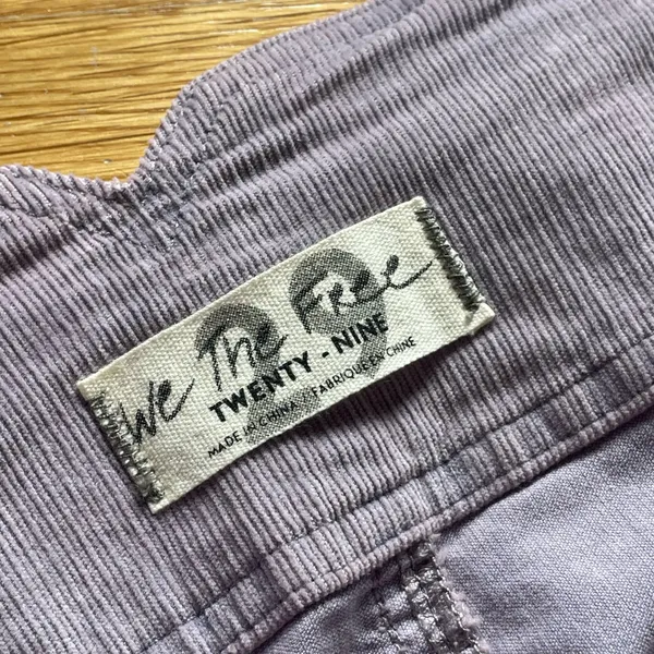 We The Free Purple Lavender Midi Skirt Women’s Size 29 Corduroy Front Zip - Image 4