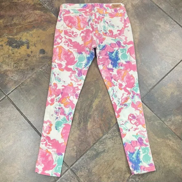 Levi's Watercolor Floral Ankle Length Denim Skinny Legging 31 - Image 9