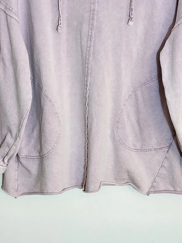 Easel Distressed Purple Hoodie Pullover Size Medium - Image 3